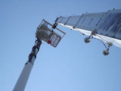 Man Basket work on Cell tower