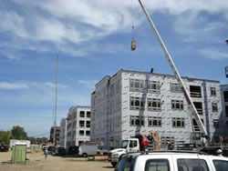 (2) 38 ton Altec’s working at The Sheffields, Englewood, NJ