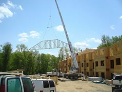 70' Wood Trusses / 300' Building